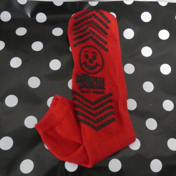 PILLOW PAWS | xxxl - adult | Red Slip Resistant Bariatric Socks - Picture 2 of 11